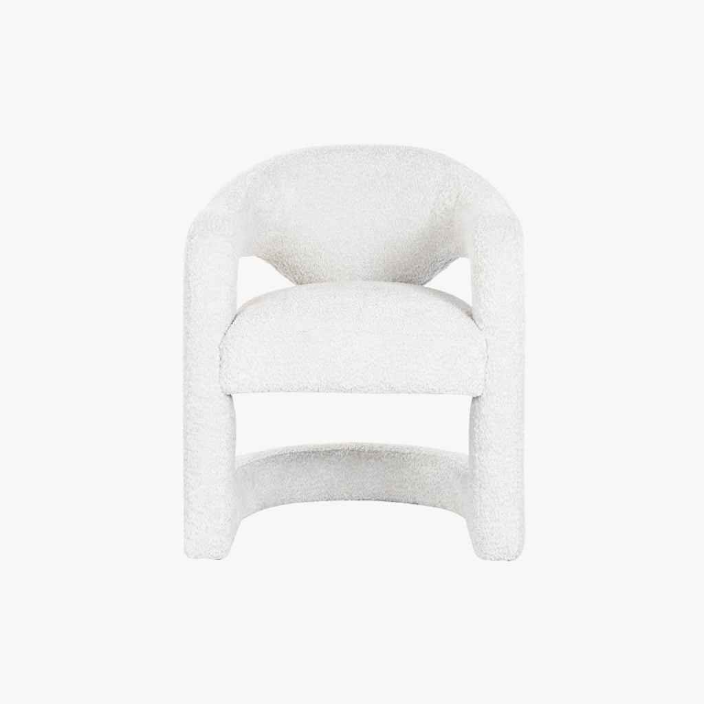 Poltrona Branca 66x65x82 MALVA - Gato Preto