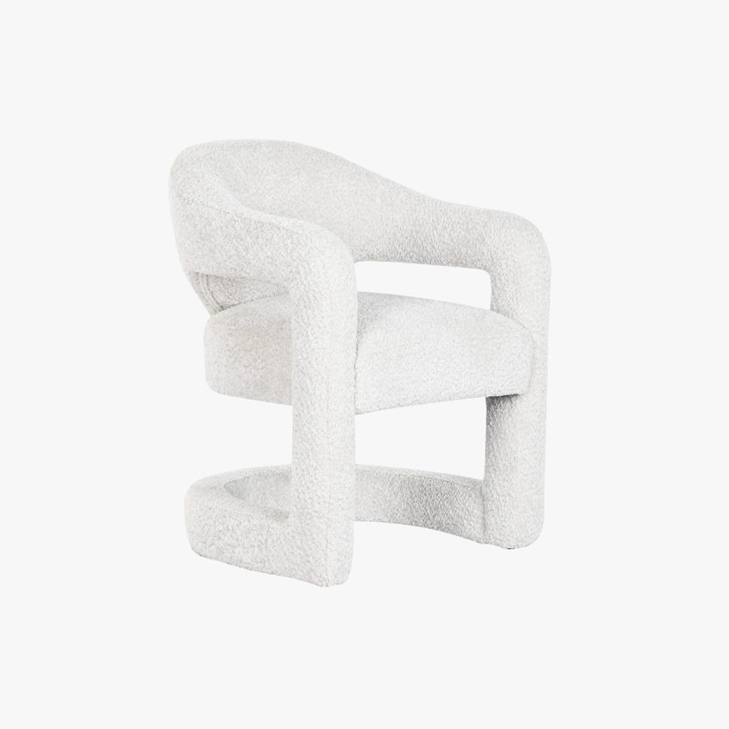 Poltrona Branca 66x65x82 MALVA - Gato Preto