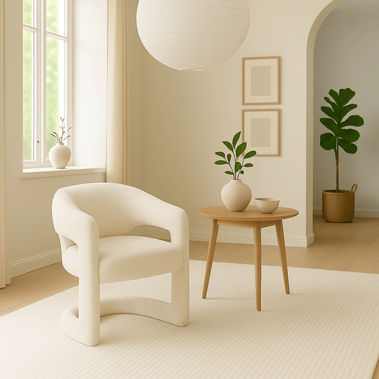 Poltrona Branca 66x65x82 MALVA - Gato Preto