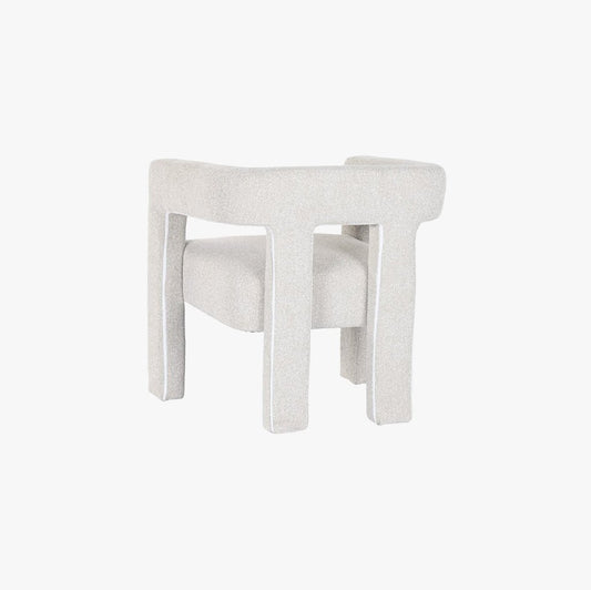 Poltrona Branca 67x61x67 MALVA - Gato Preto