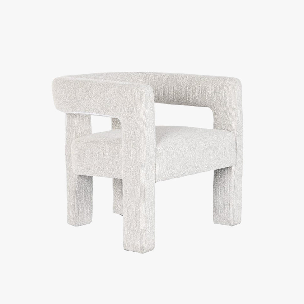 Poltrona Branca 67x61x67 MALVA - Gato Preto