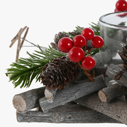 Porta Velas Estrela 20cm ALPINE - Gato Preto