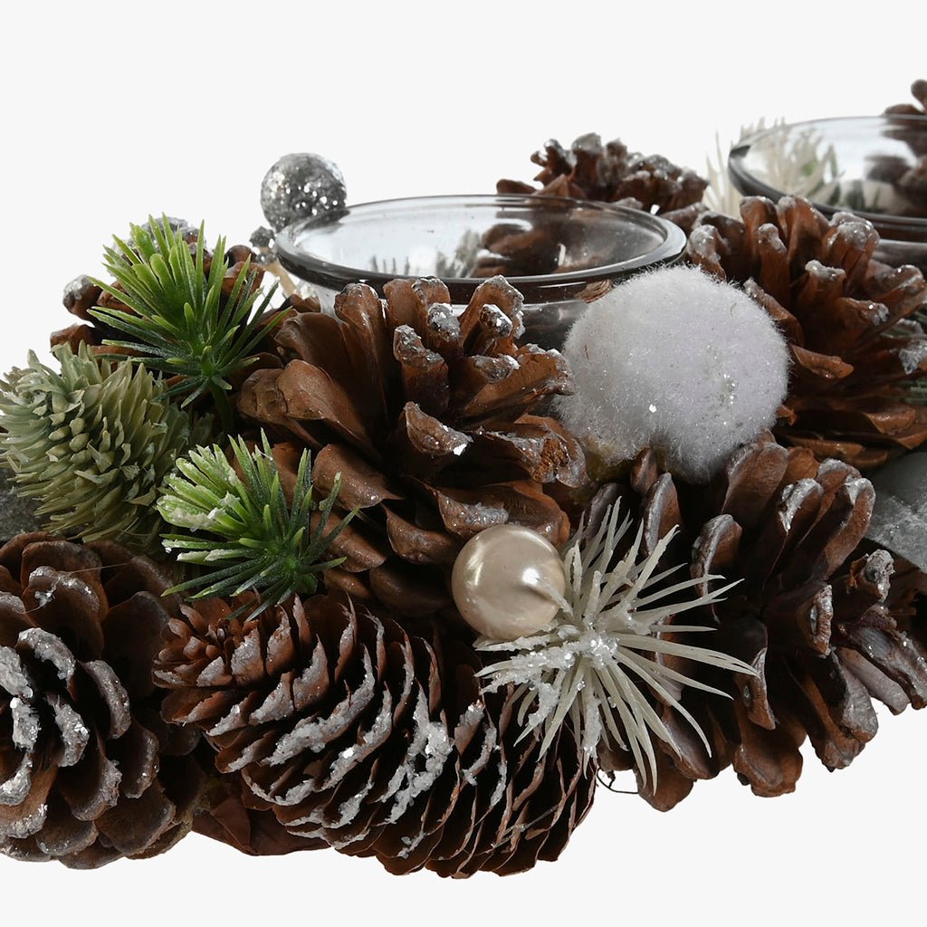 Porta Velas Verde 38cm ALPINE - Gato Preto