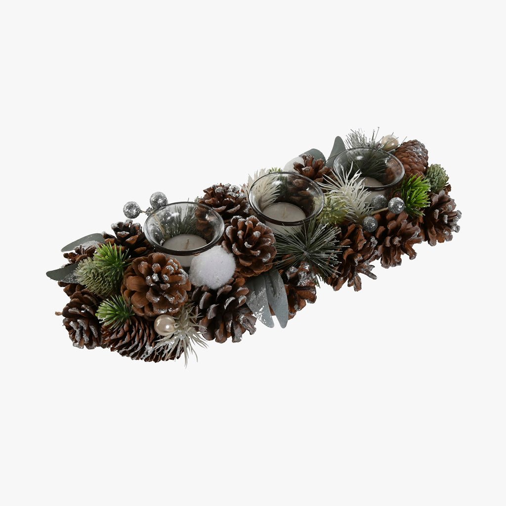 Porta Velas Verde 38cm ALPINE - Gato Preto