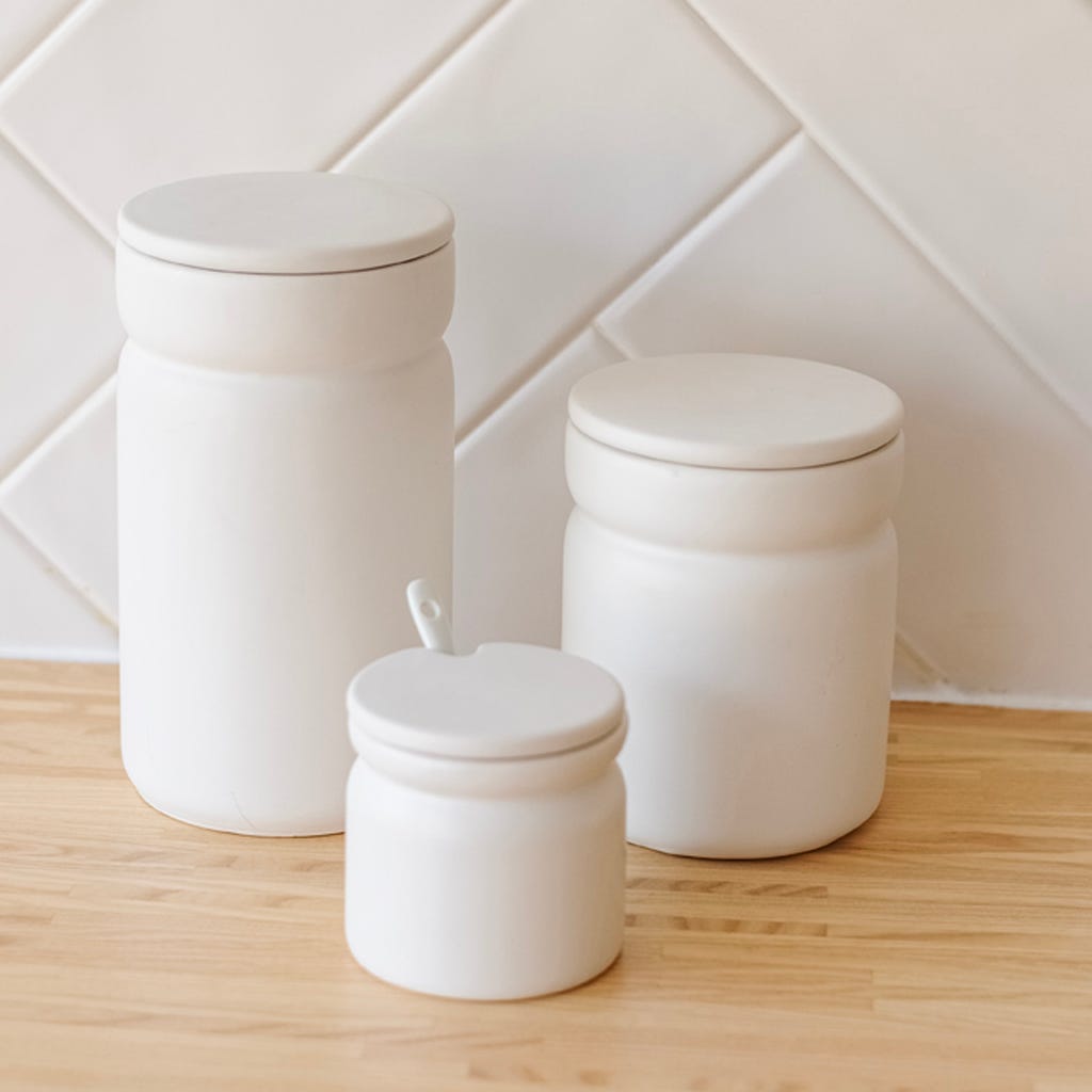 Pote grande branco ALL WHITE - Gato Preto