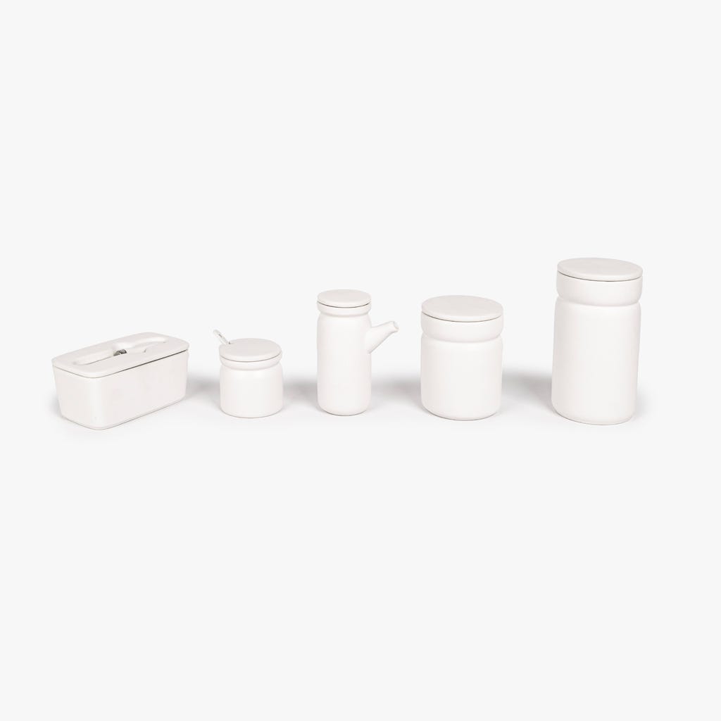 Pote grande branco ALL WHITE - Gato Preto