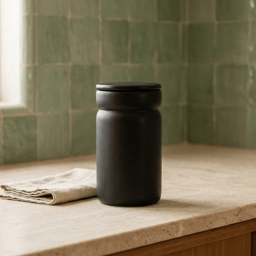 Pote grande preto ALL BLACK - Gato Preto