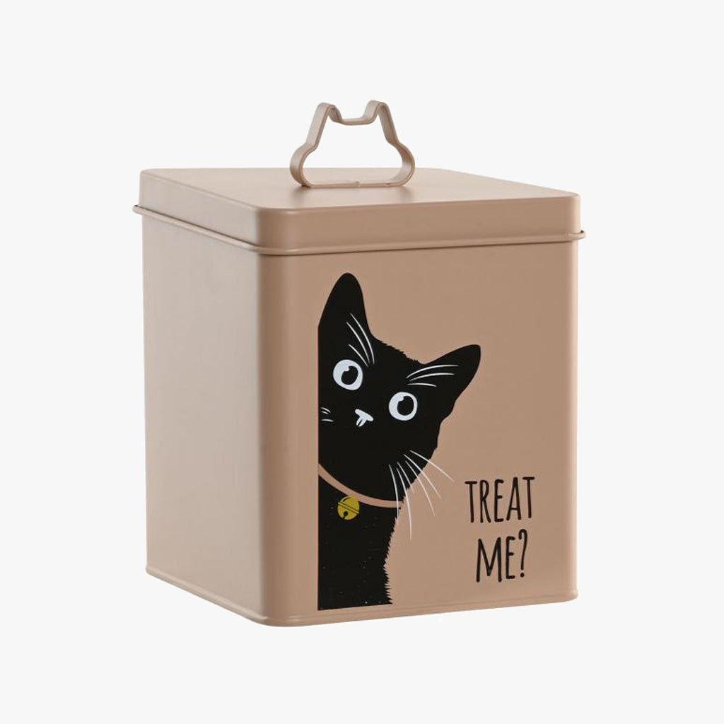 Pote para Comida de Gato 14,5x14,5x19,3 PAWRENTS - Gato Preto