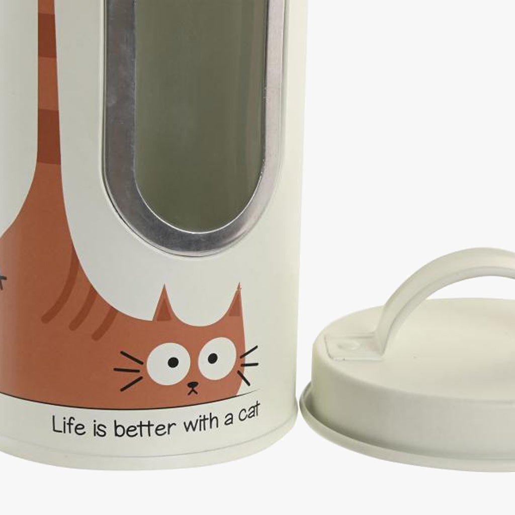 Pote para Comida de Gato 9x9x19,5 PAWRENTS - Gato Preto