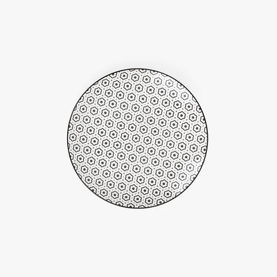 Prato de Sobremesa Geométrico Preto ASIA - Gato Preto