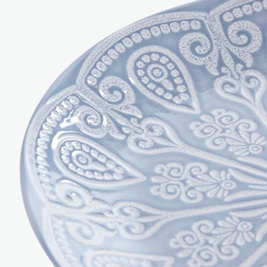 Prato de Sobremesa Mandalas Azul AURORA - Gato Preto
