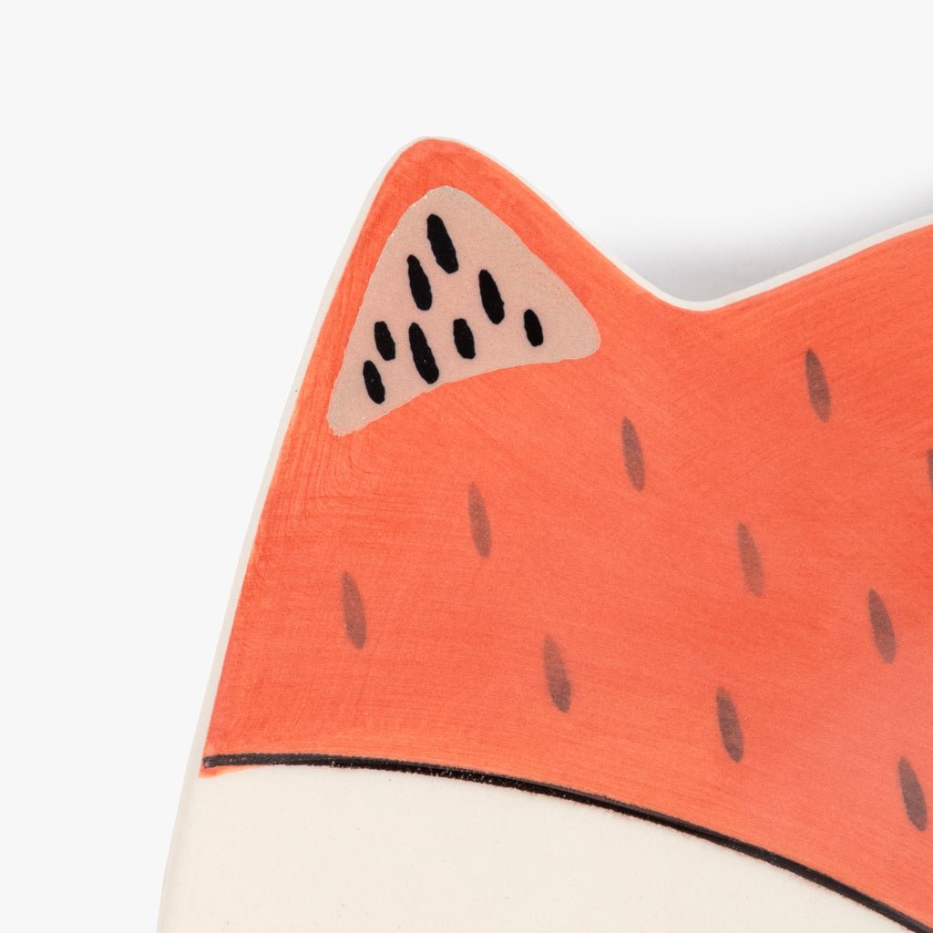 Prato de Sobremesa Raposa Lranja CAT & FRIENDS - Gato Preto