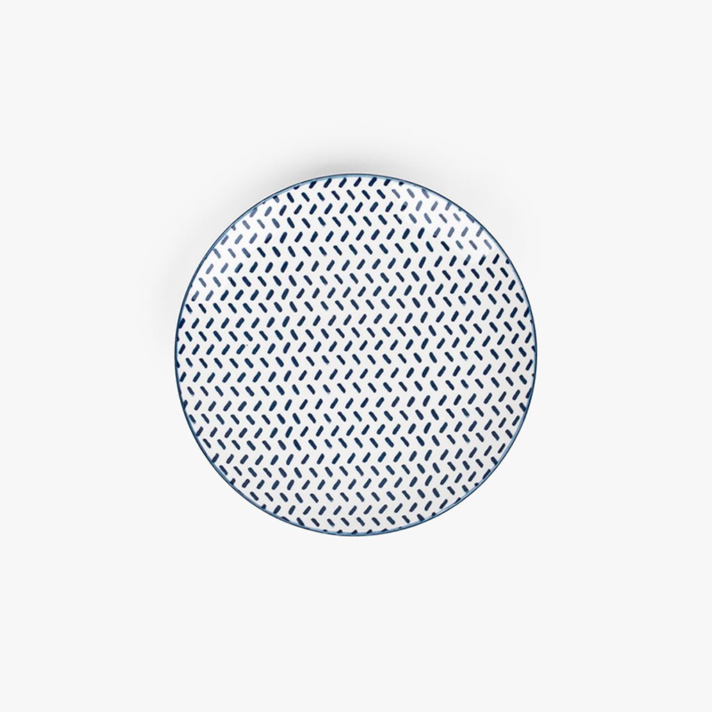 Prato de Sobremesa Traço Azul ASIA - Gato Preto