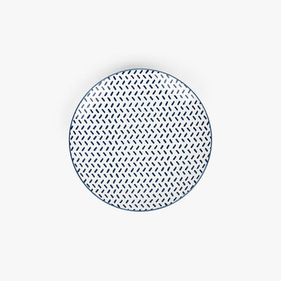 Prato de Sobremesa Traço Azul ASIA - Gato Preto