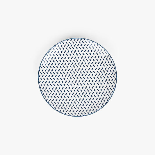 Prato de Sobremesa Traço Azul ASIA - Gato Preto