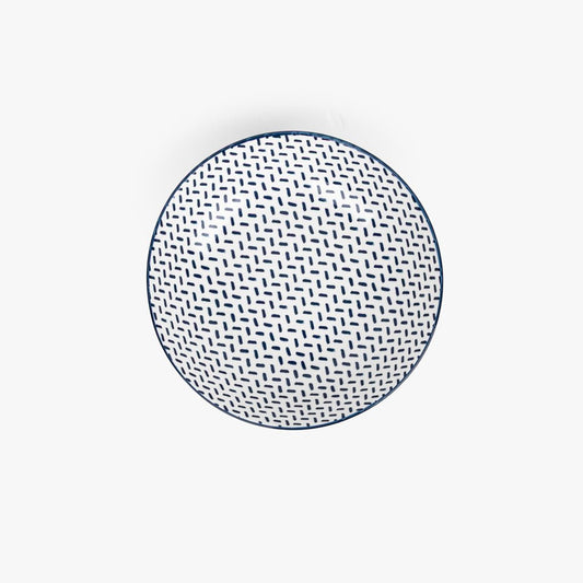 Prato de Sopa Traço Azul ASIA - Gato Preto