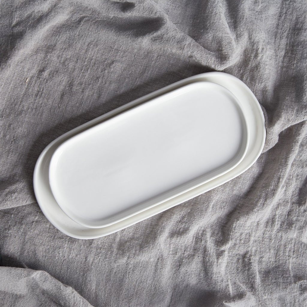 Prato Oval 25 cm BRIGHT WHITE - Gato Preto