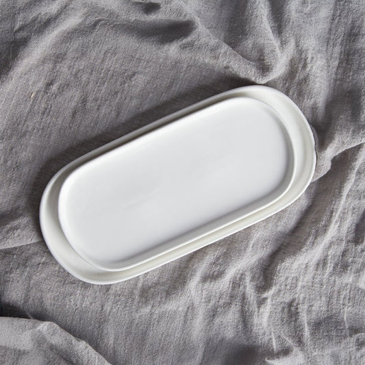 Prato Oval 25 cm BRIGHT WHITE - Gato Preto