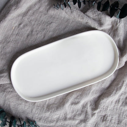 Prato Oval 33 cm BRIGHT WHITE - Gato Preto