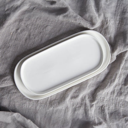 Prato Oval 33 cm BRIGHT WHITE - Gato Preto