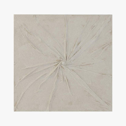 Quadro Drapeado Branco VÉU - Gato Preto