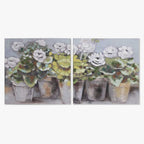 Quadro Flores Vaso 2A - Gato Preto