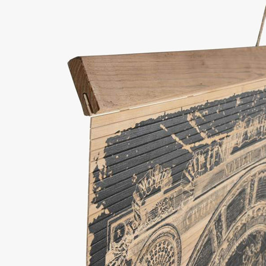 Quadro Mapa Mundo ATLAS - Gato Preto