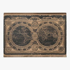 Quadro Mapa Mundo ATLAS - Gato Preto