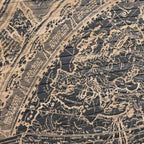 Quadro Mapa Mundo ATLAS - Gato Preto