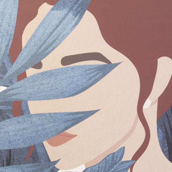 Quadro Tropical Feminino 2A - Gato Preto