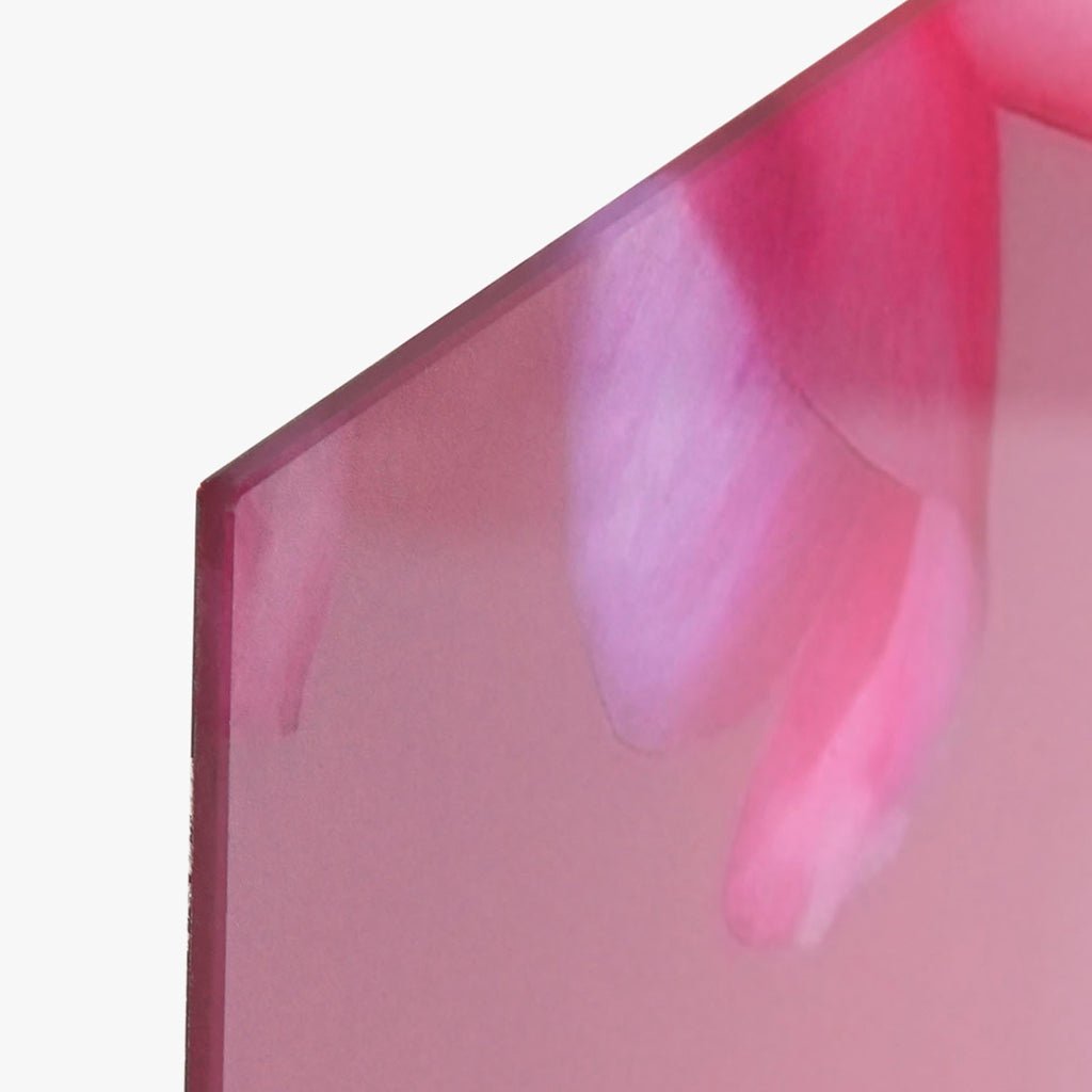 Quadro Vidro Flores 150x100 - Gato Preto