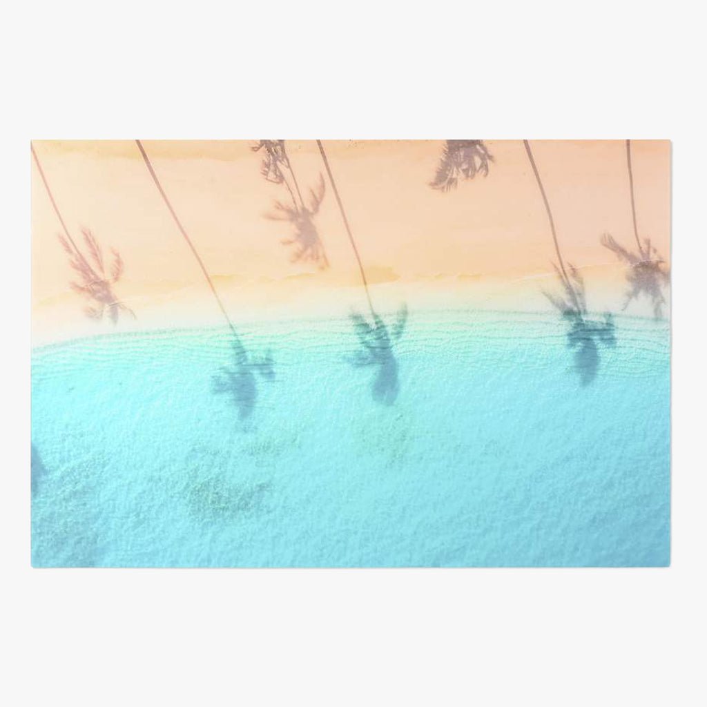 Quadro Vidro Palmeiras 150x100 - Gato Preto