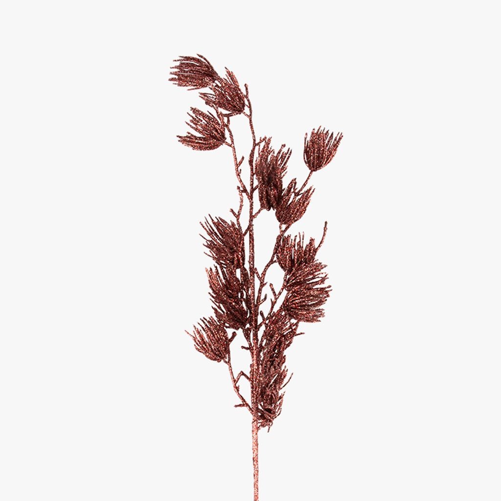 Ramagem com Algas Rosa RETRO CHRISTMAS - Gato Preto