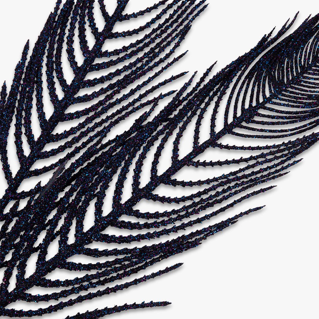 Ramagem de Penas Azul BRIGHT - Gato Preto