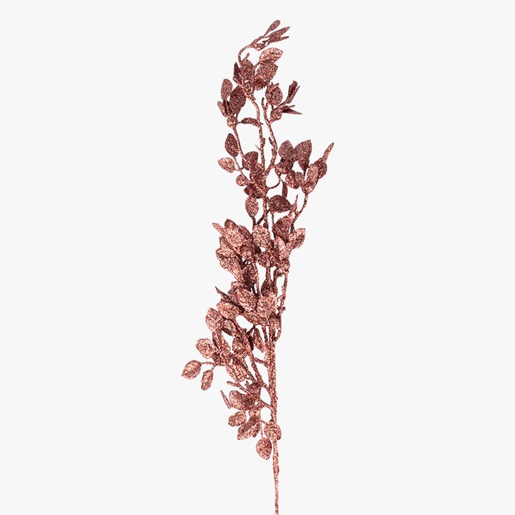 Ramo de Folhas com Bagas Rosa RETRO CHRISTMAS - Gato Preto