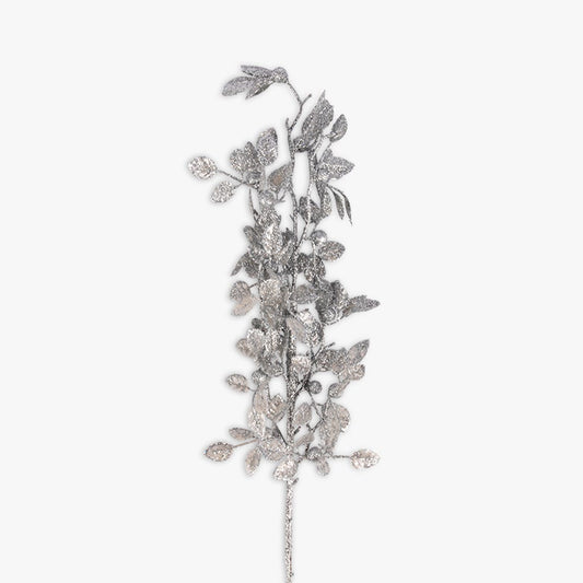 Ramo folhas com bagas Prateado CHRISTMAS COLLECTION - Gato Preto