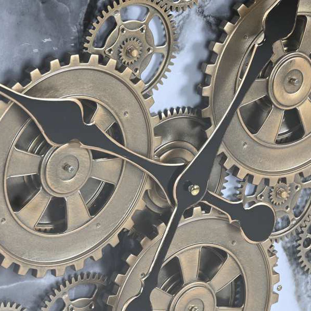 Relogio Centro Marmore D140 - Gato Preto