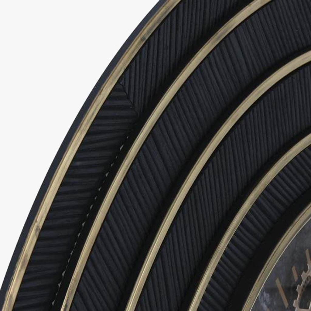 Relogio Circulos Preto D108 - Gato Preto