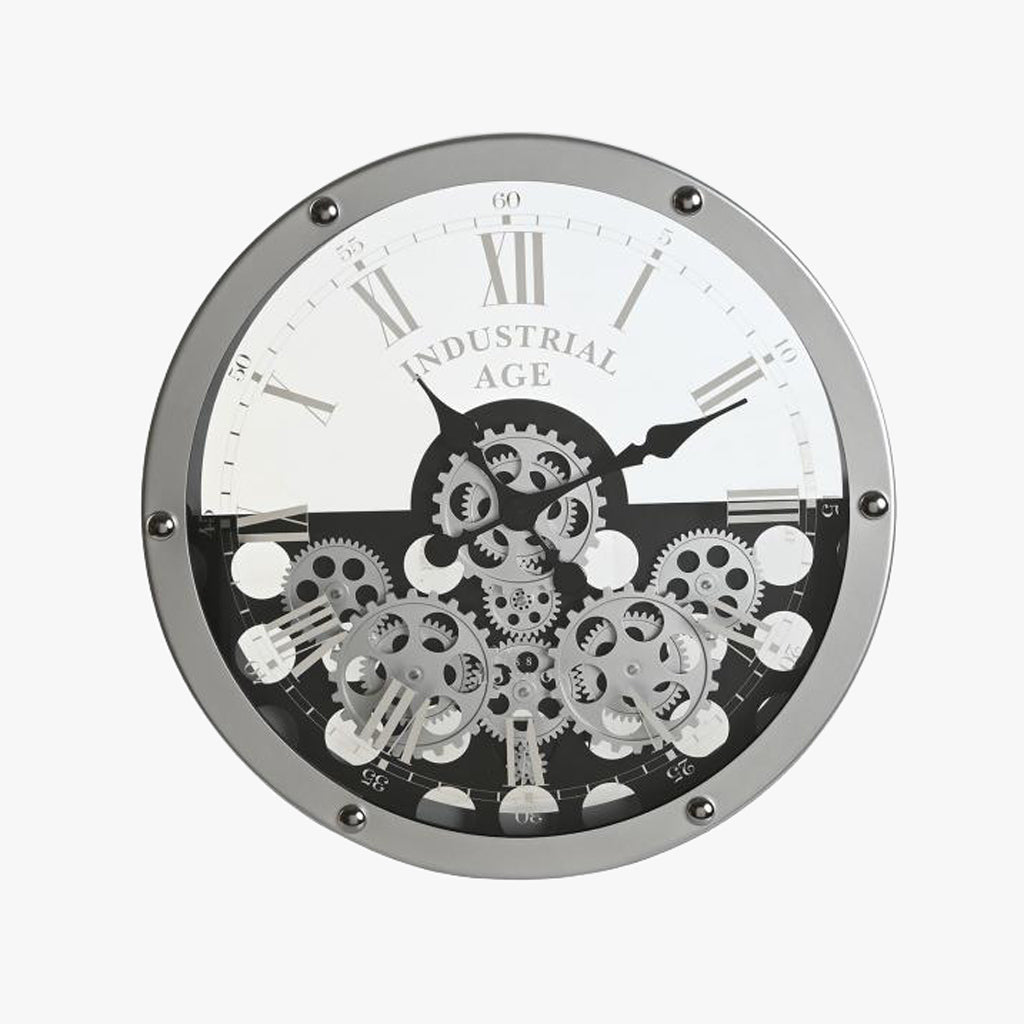 Relogio Engrenagens 52x8,5x52 - Gato Preto