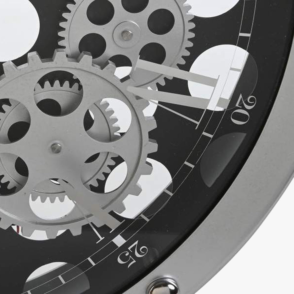 Relogio Engrenagens 52x8,5x52 - Gato Preto