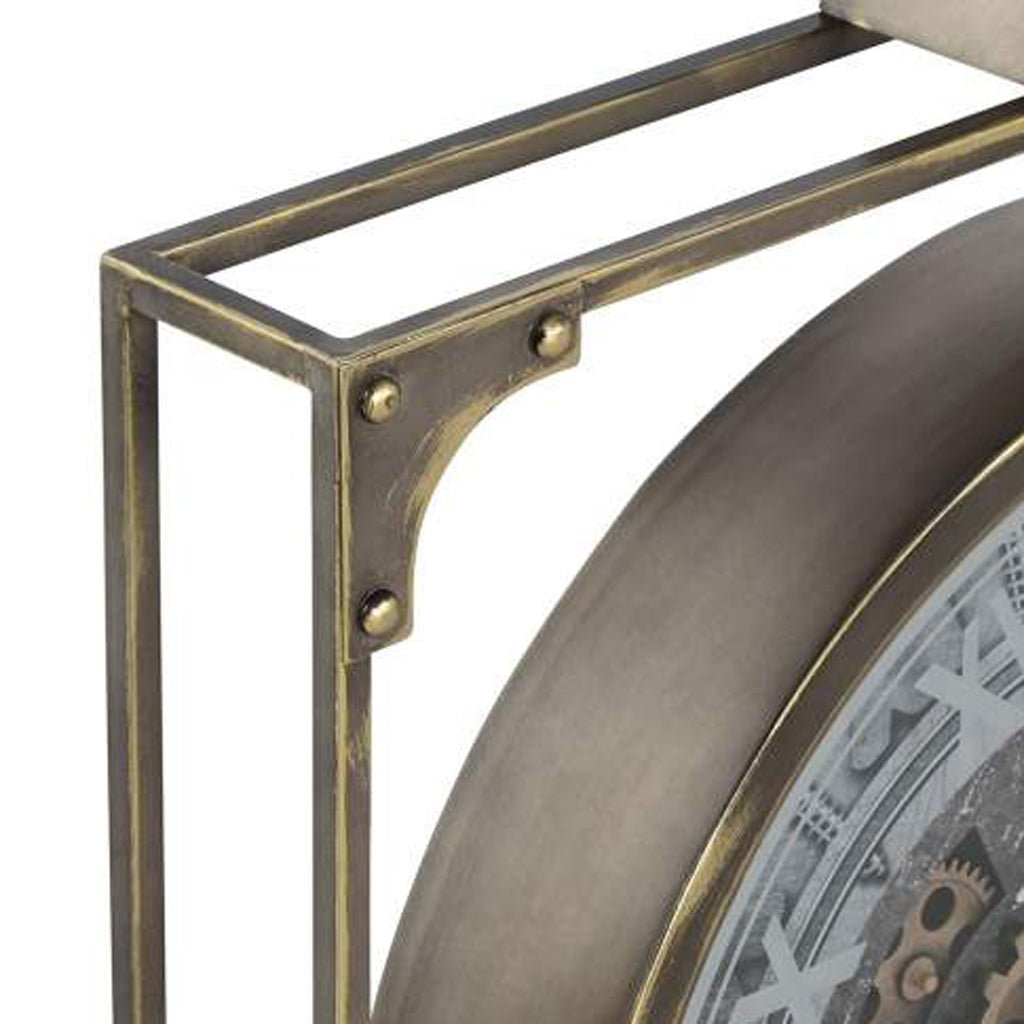 Relogio Envelhecido 60x9x80 - Gato Preto