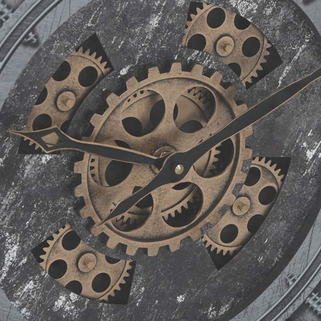 Relogio Envelhecido 60x9x80 - Gato Preto