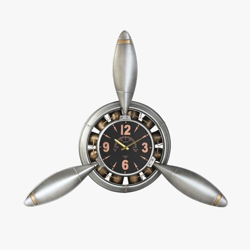 Relogio Helice 133x24x120 - Gato Preto