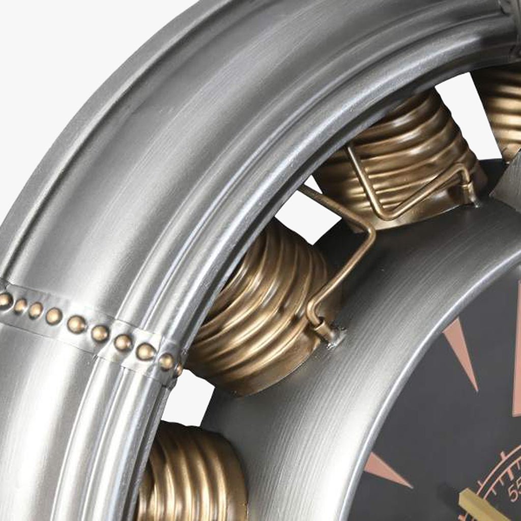 Relogio Helice 133x24x120 - Gato Preto