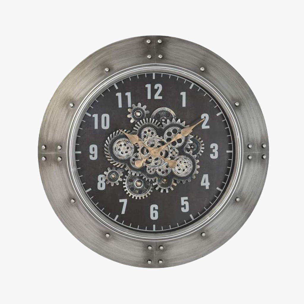 Relogio Industrial 80x9x80 - Gato Preto