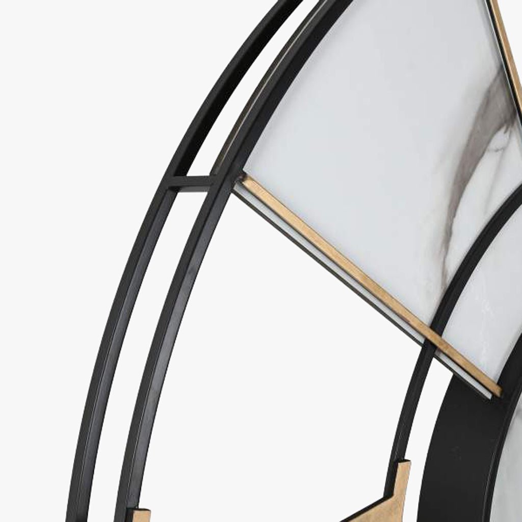 Relogio Marmoreado 142x9x142 - Gato Preto