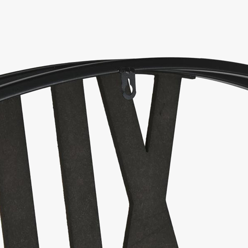 Relogio Marmoreado 142x9x142 - Gato Preto