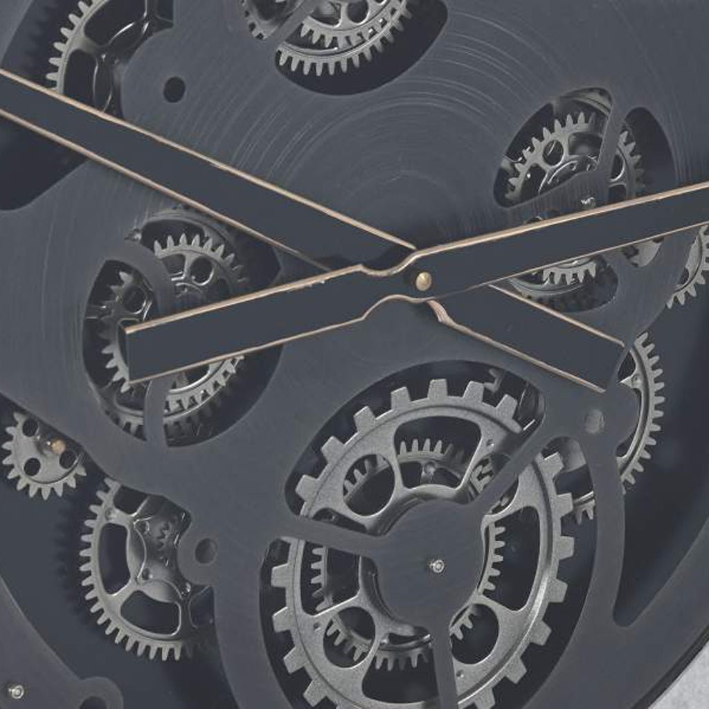 Relogio Metal 80x9,5x80 - Gato Preto