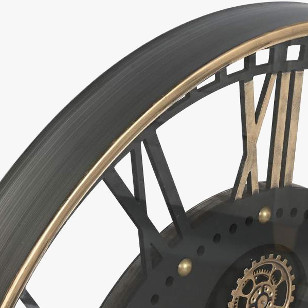 Relogio Metal Pt/Dr 100x9x100 - Gato Preto