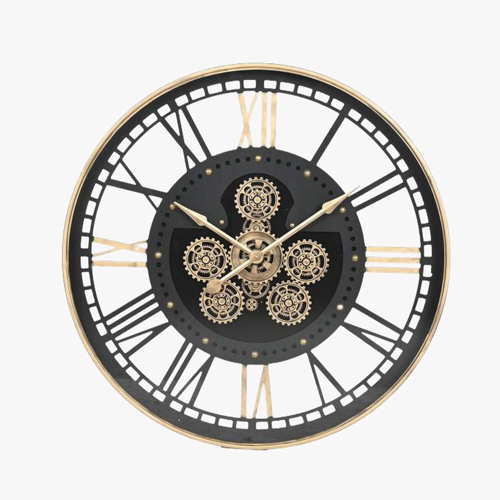 Relogio Metal Pt/Dr 100x9x100 - Gato Preto